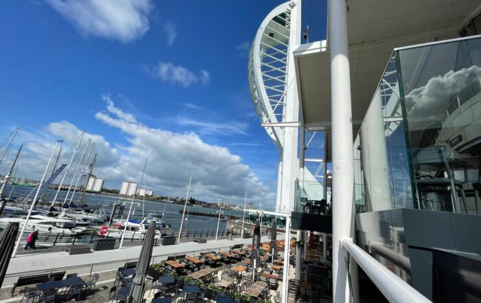 Building Contractors Hampshire - Image of Spinnaker Tower in Gunwharf Quays